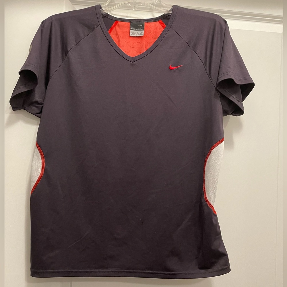 Nike Spear React pullover Short Sleeve Top w/breathable mini panels Size Large